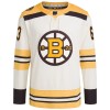 Boston Bruins 100th Anniversary Brad Marchand Adidas 2023-24 Cream Trikot Authentic - Herren